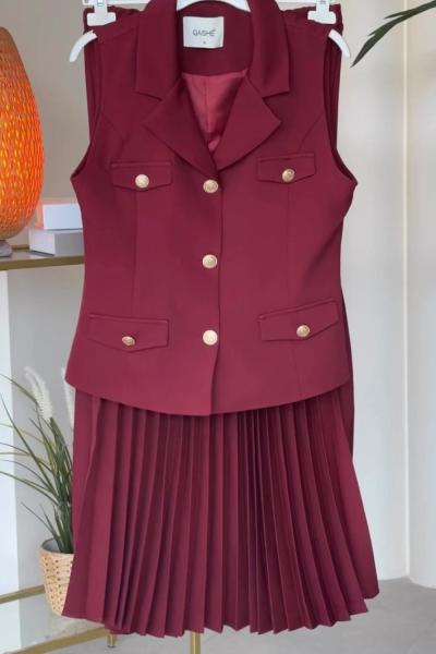 Tülin Takım Bordo Bordo