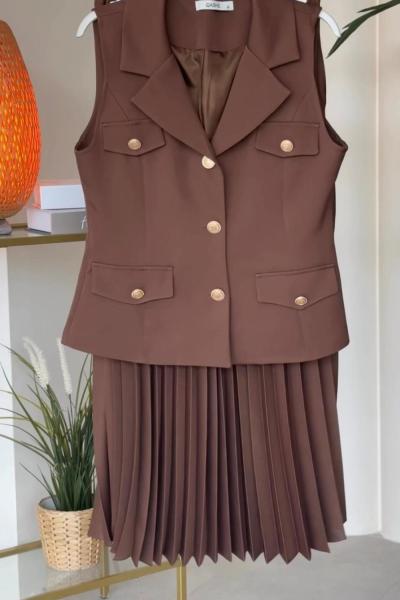 Tülin Takım Kahverengi Kahverengi