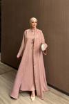 Vildan Abaya Pembe PEMBE