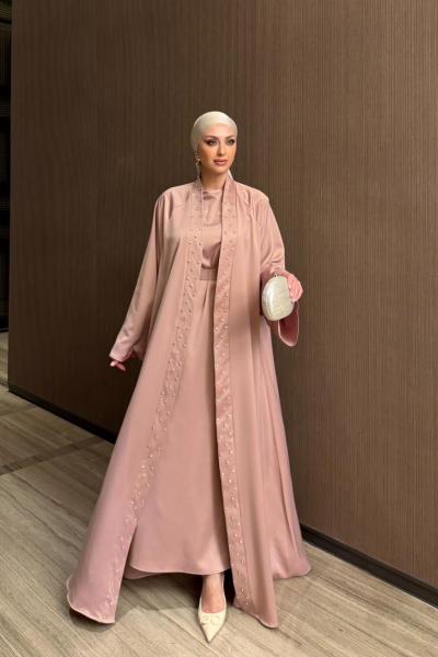 Vildan Abaya Pembe PEMBE