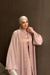Vildan Abaya Pembe PEMBE