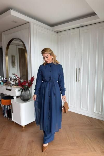 Yade Pantolon Takım Lacivert Lacivert