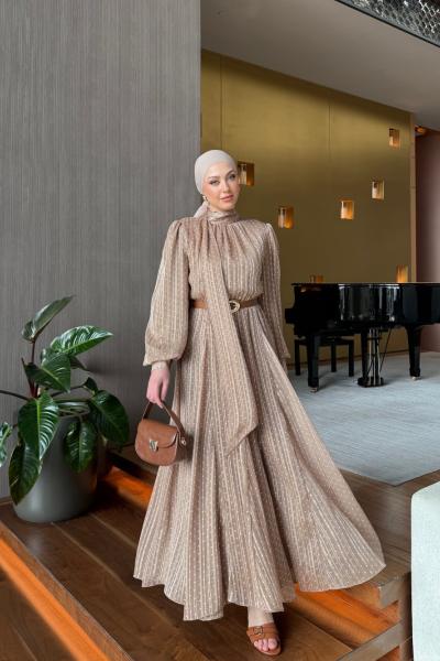 Yaprak Elbise Vizon Vizon