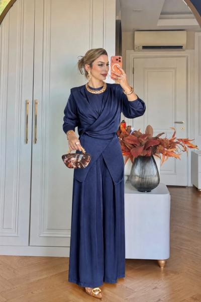 Yaşam Pantolonlu Takım Lacivert LACİVERT