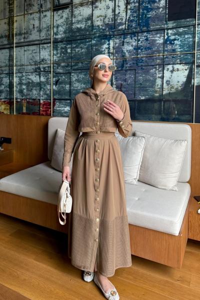 Zambak Elbise Vizon Vizon