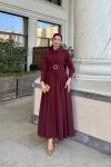 Zehra Elbise Bordo Bordo