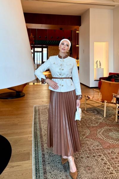 Zehra Etekli Takım Krem Krem