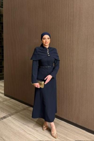 Zeliha Etekli Takım Lacivert LACİVERT