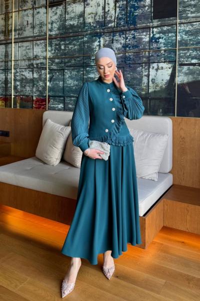 Zeliha Takım Petrol Yeşili Petrol Yeşili