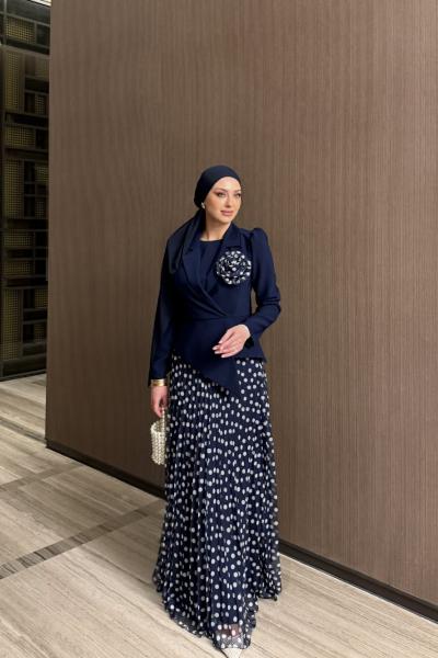 Zerda Etekli Takım Lacivert Lacivert