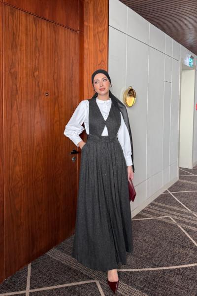 Zerrin Etekli Takım Antrasit Antrasit