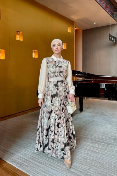 Zeynep Elbise Siyah  Siyah