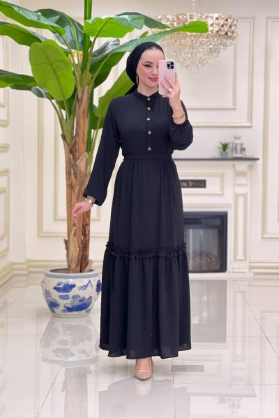 Adile Aerobin Elbise - Siyah