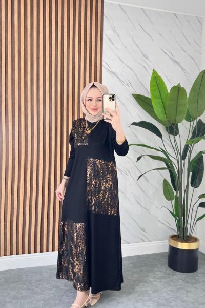 Asil Pamuklu Penye Elbise