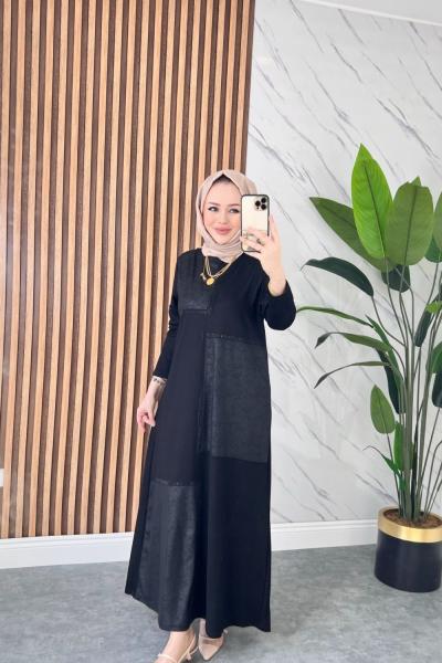 Asil Pamuklu Penye Elbise