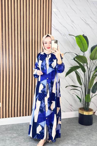 Feza Pamuklu Viskon Elbise