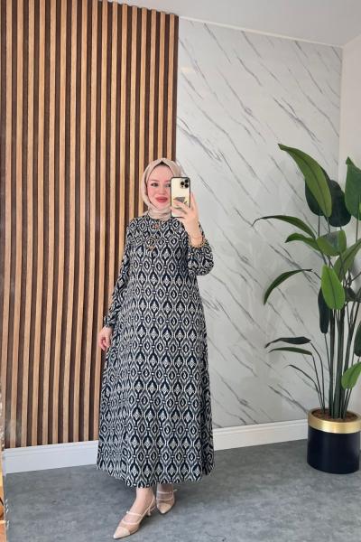 Nazar Pamuklu Vİskon Elbise