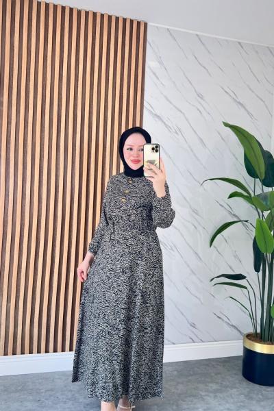 Nilem Pamuklu Vİskon Elbise