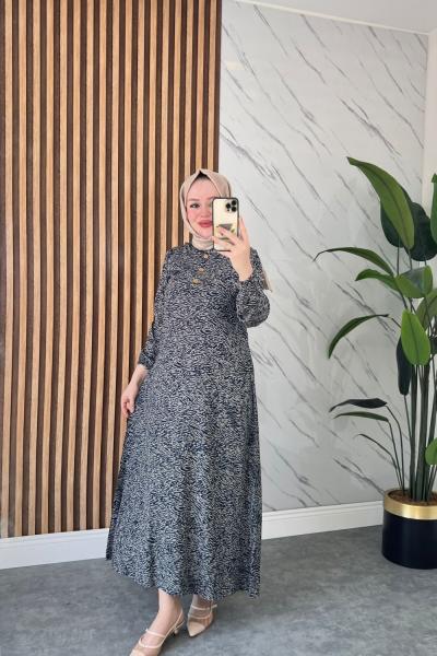 Nilem Pamuklu Vİskon Elbise