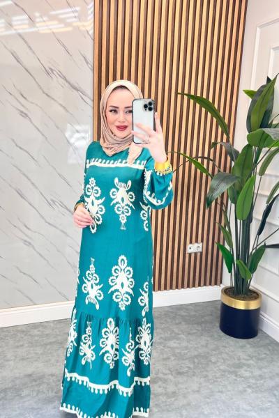 Zb Hifa Viskon Elbise