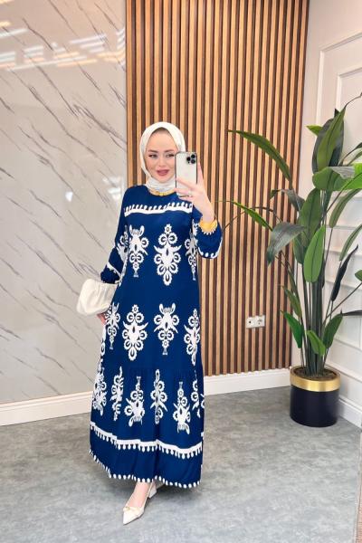 Zb Hifa Viskon Elbise