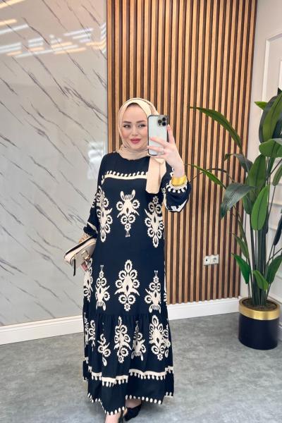 Zb Hifa Viskon Elbise