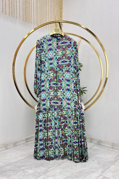 Bağlamalı Ressam Elbise