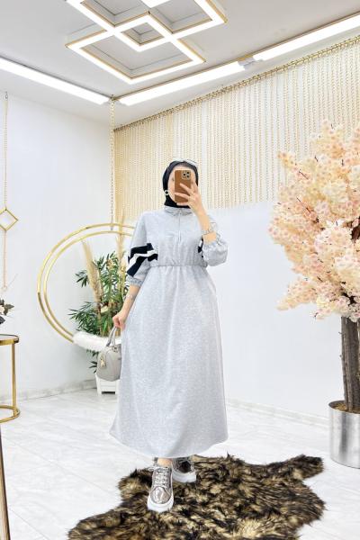 Gri Spor Elbise Tesettür Giyim