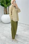 Haki Cepli Şalvar Tesettür Giyim