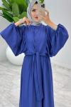 İndigo Premium Yarasa Etek Takım Tesettür Giyim