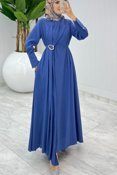İndigo Premium Destan Elbise Tesettür Giyim