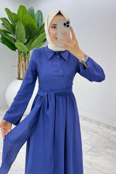 İndigo Premıum Nagihan Elbise Tesettür Giyim