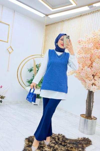 İndigo Tuvit Süveter Tesettür Giyim