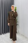 Kahve Dilay Takım Tesettür Giyim