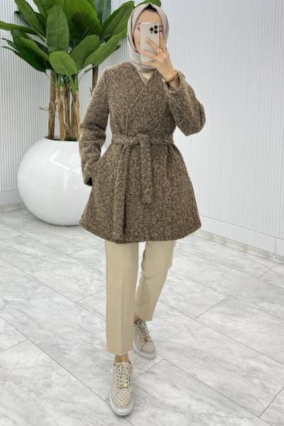 Kahve Elif Kap Tesettür Giyim