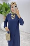 Lacivert Ahum Tasarım Takım Tesettür Giyim