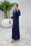 Lacivert Ahum Tasarım Takım Tesettür Giyim