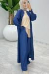 Lacivert Mısra Kot Takım Tesettür Giyim