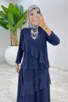 Lacivert Nona Takım Tesettür Giyim