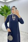 Lacivert Premium İkili İmren Takım Tesettür Giyim
