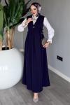Lacivert Premium Zehra Jile Tesettür Giyim