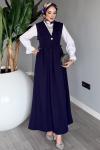 Lacivert Premium Zehra Jile Tesettür Giyim