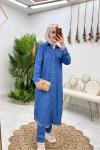 Mavi İmge Kot Takım Tesettür Giyim