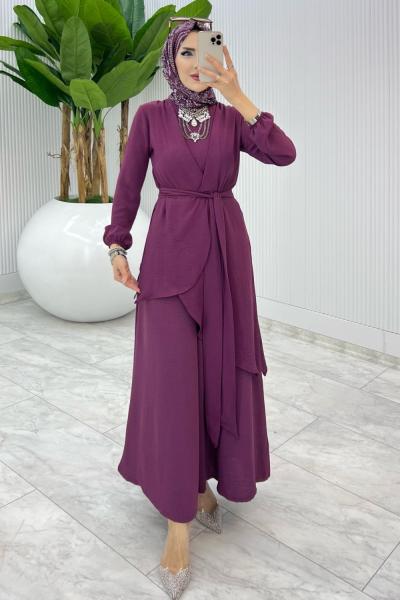 Mürdüm Özge Takım Tesettür Giyim