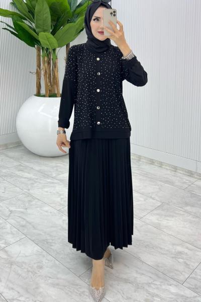Siyah Hasret Takım Tesettür Giyim