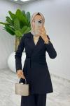 Siyah Premium Star Takım Tesettür Giyim