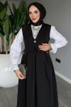 Siyah Premium Zehra Jile Tesettür Giyim