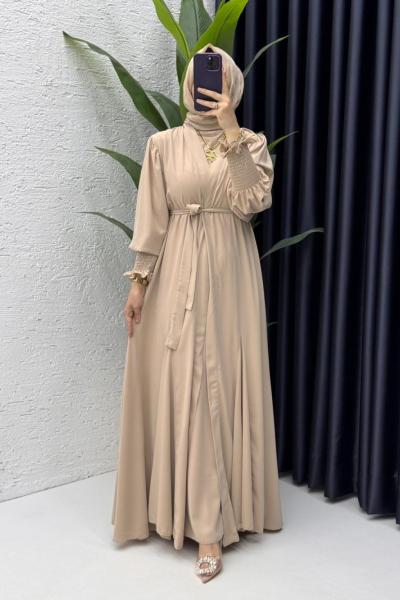 Taş  Mihra  Abaya Takım Tesettür Giyim