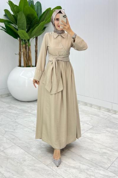 Taş Premıum Nagihan Elbise Tesettür Giyim