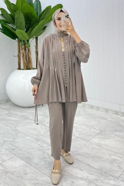 Toprak Premium Nervür Takım Tesettür Giyim